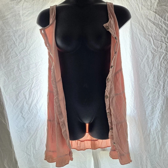 Pink Tiered Boho Mini Dress - Picture 5 of 10